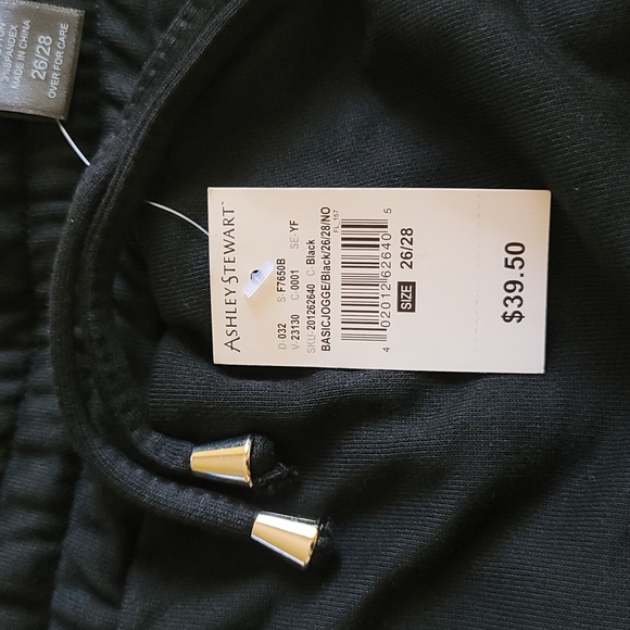 Ashley Stewart French Terry Athleisure Jogger, 26/28 - Picture 3 of 6